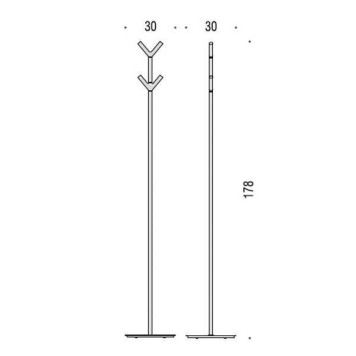 Colombo Planets Стойка вешалка 178 см, цвет: хром. B9812.CR-1