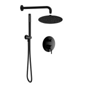 AQM8404MB Набор для комплектации душа со смесителем, черный матовый AQM8404MB