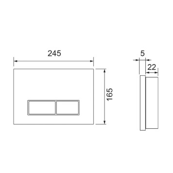 TECEspring S Панель смыва для унитаза, нерж. сталь, с покрытием против отпечатков пальцев, цвет: gold PVD. S240511-1