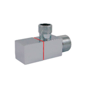 Кран Schlosser Square DN15 1/2 GZ x 3/8 GZ, Хромированный 606000053