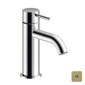 Almar Mixers Смеситель для раковины, 1 отв., без донного клапана, цвет: латунь брашированная PVD. E214000.HB