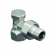 Вентиль, Combi 2, угловой, DN-20, 3/4, ВН, никелированный, НГ со штуцером