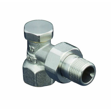 Вентиль, Combi 2, угловой, DN-20, 3/4, ВН, никелированный, НГ со штуцером