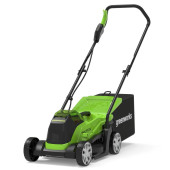Газонокосилка аккумуляторная Greenworks 33см GD24LM33K4  (АКБ 4Ач и ЗУ)