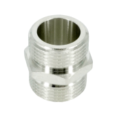 Ниппель, ELSEN, TIN латунь, НН, 1, 1, равнопроходной, CN