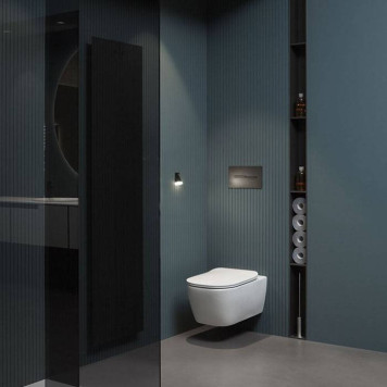 Antonio Lupi Komodo Унитаз подвесной безободковый, 54х36х26h см, с сиденьем микролифт, цвет: белый матовый-8