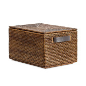 Decor Walther Basket Коробка универсальная 39.5x25х21см., настольная, цвет: ротанг темный. 0941092