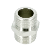 Ниппель, ELSEN, TIN латунь, НН, 1/2, 1/2, равнопроходной, CN