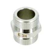 Ниппель, ELSEN, TIN латунь, НН, 3/4, 3/4, равнопроходной, CN