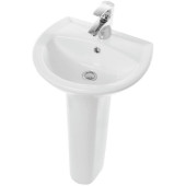 АТТИКА 48 Умывальник пьедестальный ВКС Белый S1 (WB.PD/Attica/48-C/WHT.G/S1) WB.PD/Attica/48-C/WHT.G/S1