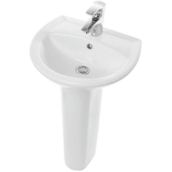 АТТИКА 48 Умывальник пьедестальный ВКС Белый S1 (WB.PD/Attica/48-C/WHT.G/S1) WB.PD/Attica/48-C/WHT.G/S1