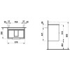 Laufen Base Тумба подвесная 57х36х53см., с раковиной, с 1 отв., цвет: белый матовый