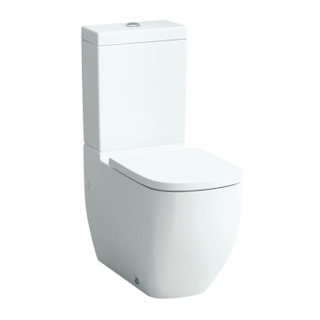 Laufen Palomba Унитаз моноблок 70x36x46см, безободковый, выпуск универсальный, подвод воды сзади, цвет: белый. 8.2880.1.000.871.1, 8.2480.1.000.000.1-1