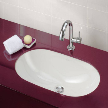 VilleroyBoch O.novo Раковина врезная под столешницу 60x35см, с переливом, цвет: альпийский белый. 41626001-1