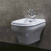 Azzurra Charme Биде подвесное 52x40xH34 см с 1 отв., c креплением KIT 2000 CF, цвет: Bianco lucido. CHBKS000000M/(CHA500/SOSK bi)*1