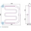 Сунержа Лира Полотенцесушитель водяной 50x50h, цвет: без покрытия 00-0012-5050