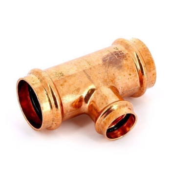 Тройник пресс IBP 42х28х42 медь