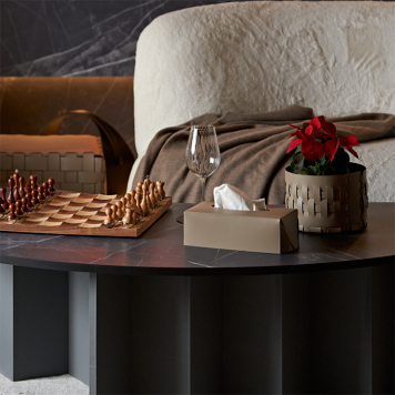 ADJ Салфетница Kleenex, 23x12xH7,5 см., цвет: капучино/шоколад-1