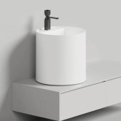 Salini Armonia Round Top 03 Раковина напольная 45х45х450см., с 1 отв., мат-л: S-Stone, цвет: белый матовый. 130423TM