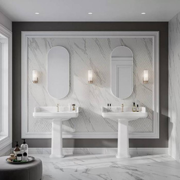 Kerama Marazzi Pompei Пьедестал для раковины, цвет: белый глянцевый-3