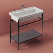 Artceram FUORI SCALA Металическая структура 40x57хh83см с раковиной на 1 отв. напольная, цвет белый, структура цвет: черный матовый. ACA056 17,  TFL034 01 00
