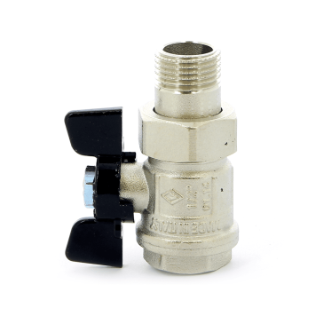 Кран шаровой Bugatti НВ с разъемным соединением NEW JERSEY бабочка 1/2″ 09220004