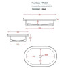 Artceram Fuori Scala Раковина 58х36 см, без отв., без перелива, цвет: blu denim. TFL033 37 00