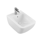 Биде, Villeroy Boch, Venticello, подвесной, шгв 375-560-285, CeramicPlus, цвет-альпийский белый
