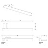 Decor Walther Bar HTH Полотенцедержатель 25см, подвесной, цвет: хром. 0856500