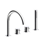 Almar Смеситель на борт ванны, на 4 отв., с ручной лейкой, цвет: хром. E214006.CR