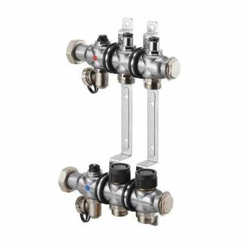 Коллектор, 1, Multidis SF 6, выход-3/4 ЕК, нержавеющая сталь, со встроенными регулирующими вставками на подаче (нов.арт. 1405556)