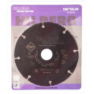 Диск карбид вольфрамовый Hilberg 125*22,23 Super Wood 530125