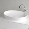 VilleroyBoch Artis Раковина 61х42х12.5см., накладная, без отв., без перелива, TitanCeram, цвет: альпийский белый. 41986101