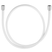 Kludi 61 072 9100 Supraflex Шланг душевой 1600 мм, в пласт оболочке, с мет. эффектом, белый/хро 610729100