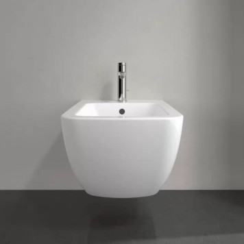 VilleroyBoch Venticello Биде подвесное 37.5х56х28.5см., 1 отв., цвет: альпийский белый. 44110001-3
