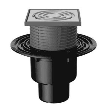 Трап Fachmann 122 x 122 мм T 310.0 SNsP сухой сифон вертикальный выпуск 50/75/110 нержавеющая сталь-4