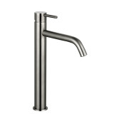 AQM6214GM Siena Смеситель для свободностоящей раковины 210 мм, гладкий, подводка ½ Gun metal AQM6214GM