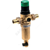 Фильтр T-обр лат FK06 Ду20 Ру25 р/р 70C с регулятором давления сл кран Honeywell FK06-3/4 AAM