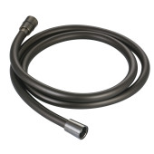 AQM1502GM Шланг душевой, ПВХ, 1500 мм, с латун конич гайкой и защитой от скруч, металл AQM1502GM