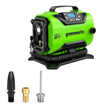 Компрессор аккумуляторный Greenworks ACG301 24В (без АКБ и ЗУ)-1