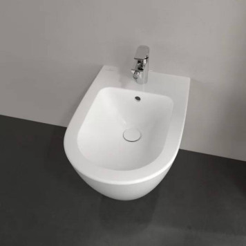 VilleroyBoch Subway 2.0 Биде подвесное 37.5х56.5х28см., 1 отв., цвет: альпийский белый. 54000001-3