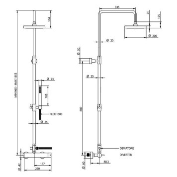 Смеситель для душа Bongio Project, цвет: черный матовый-1