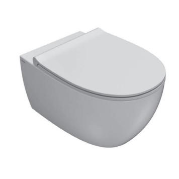 Globo 4all Комплект унитаз подвесной 36х54см., с сиденьем, цвет: белый. MDS03KBI-1