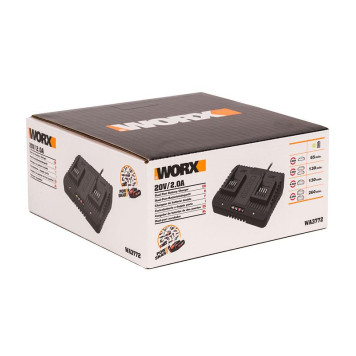 Двойное зарядное устройство WORX WA3772, 20В, 2*1A-3