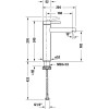Duravit Circle L Смеситель для раковины, на 1 отв., высокий, цвет: хром. CE1030002C10