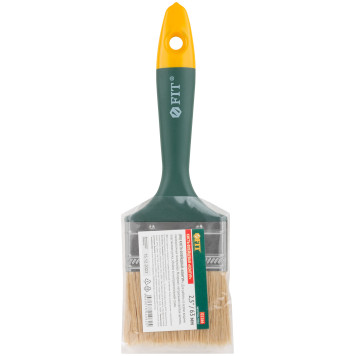 Кисть флейцевая Контур, натур.светлая щетина, пластиковая ручка 2,5 (63 мм)-2