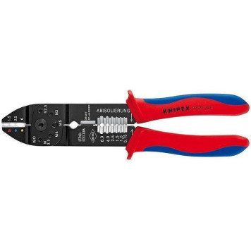 Клещи зажимные для опрессовки KNIPEX 9721215, черненые, 230 мм