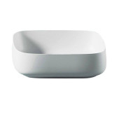 Artceram Cognac Раковина накладная Quadro 55x35 см, saniglaze, цвет: белый глянцевый. COL008 01 34