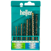 Набор комбинированный универсальный Heller: HSS по металлу ф 3/4/5/6/8, камень Ø 4/5/6/8 (9 пр) Набор комбинированный универсальный Heller: HSS по металлу ф 3/4/5/6/8, камень Ø 4/5/6/8 (9 пр)