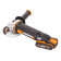 Угловая шлифмашина аккумуляторная WORX WX800,20В, 115 мм, 2*2,0Ач, кейс